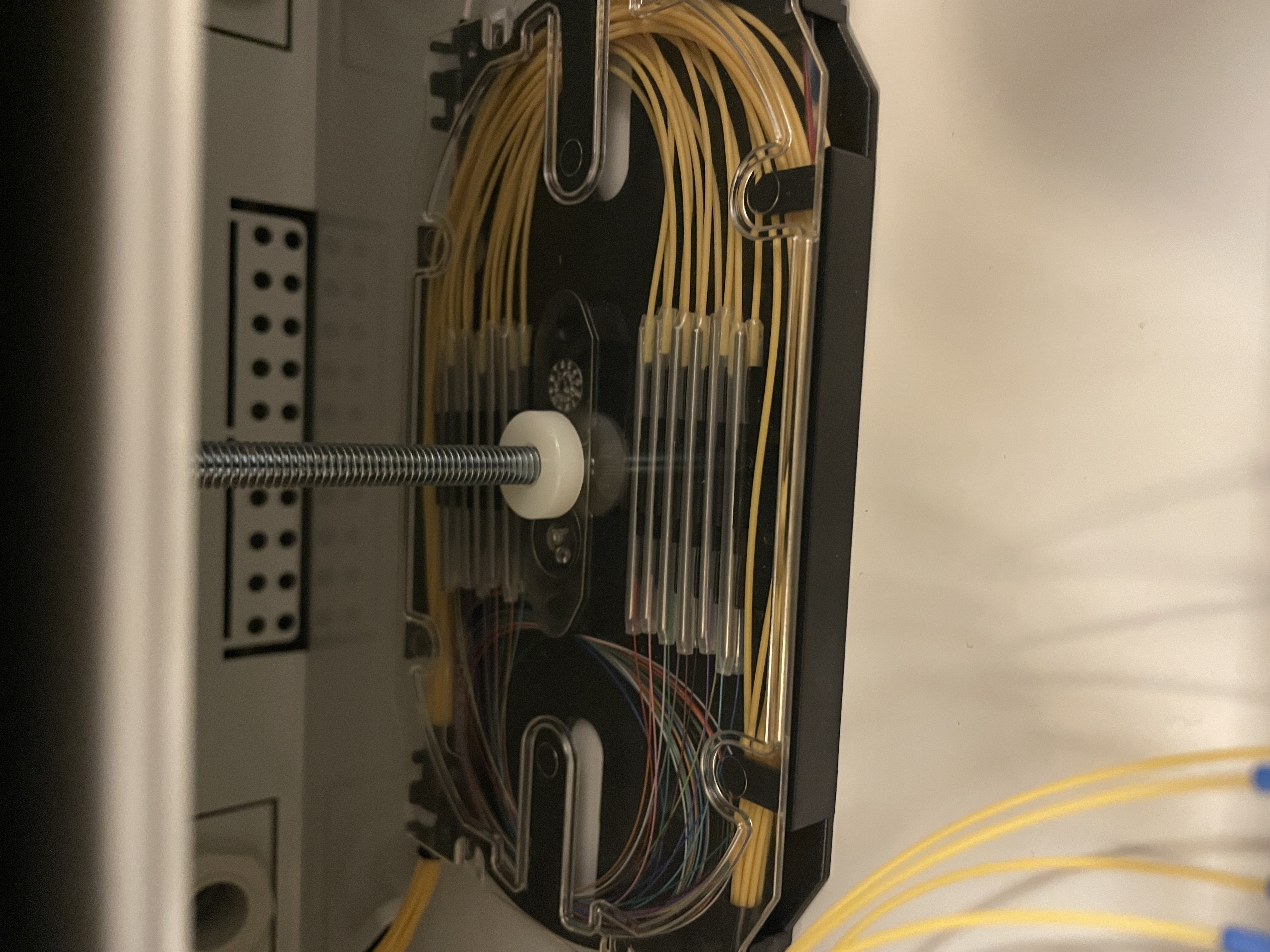 Detail ukončenia optických vlákien